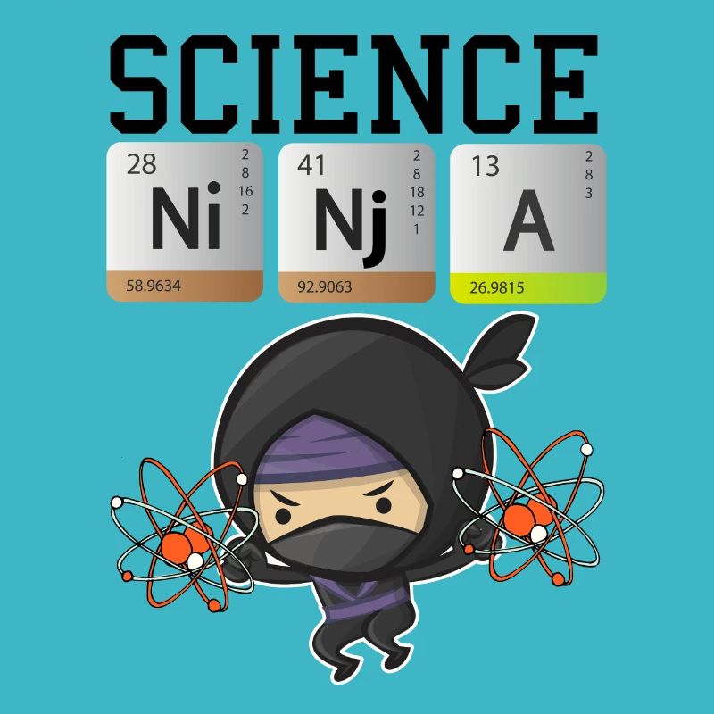 Science Ninja Design Funny Chemistry Elements