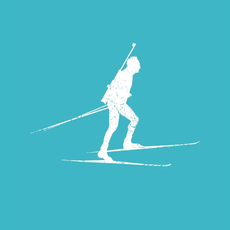 Biathlete biathlon skiing