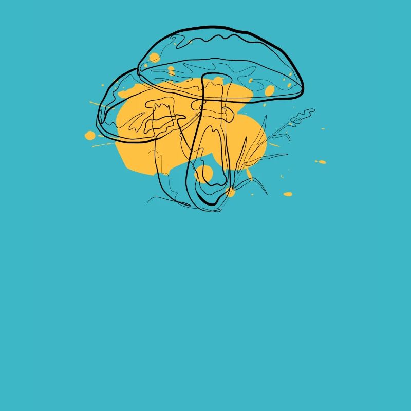Champignon | un dessin au trait