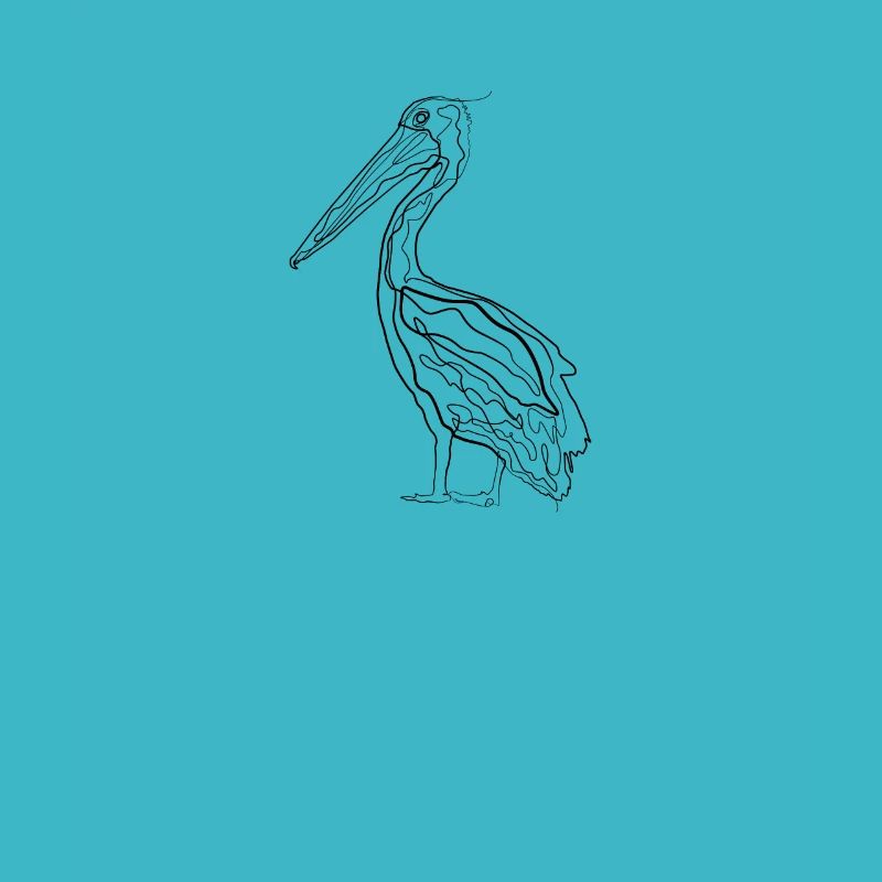 Pelican - one line drawing