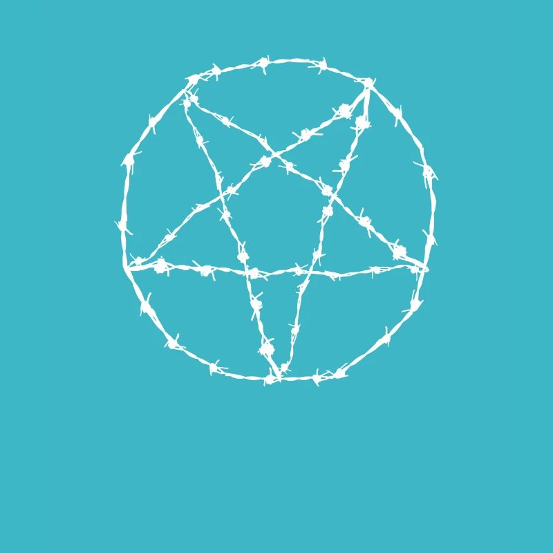 Pentagram barbed wire gift idea