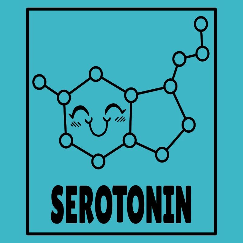 Sérotonine molécule drôle cadeau laboratoire de chimie