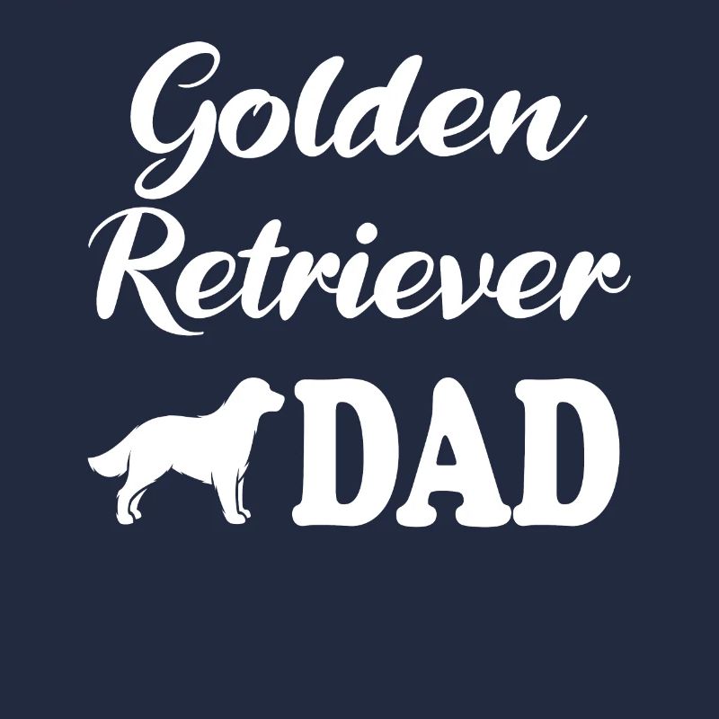 Golden Retriever Dad Spruch Geschenk