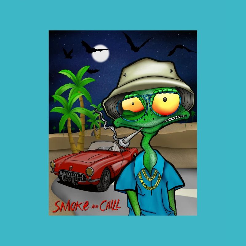 kiffende Eidechse - fear and loathing