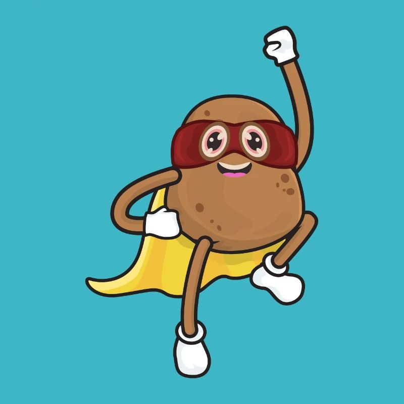 Super-héros de la pomme de terre