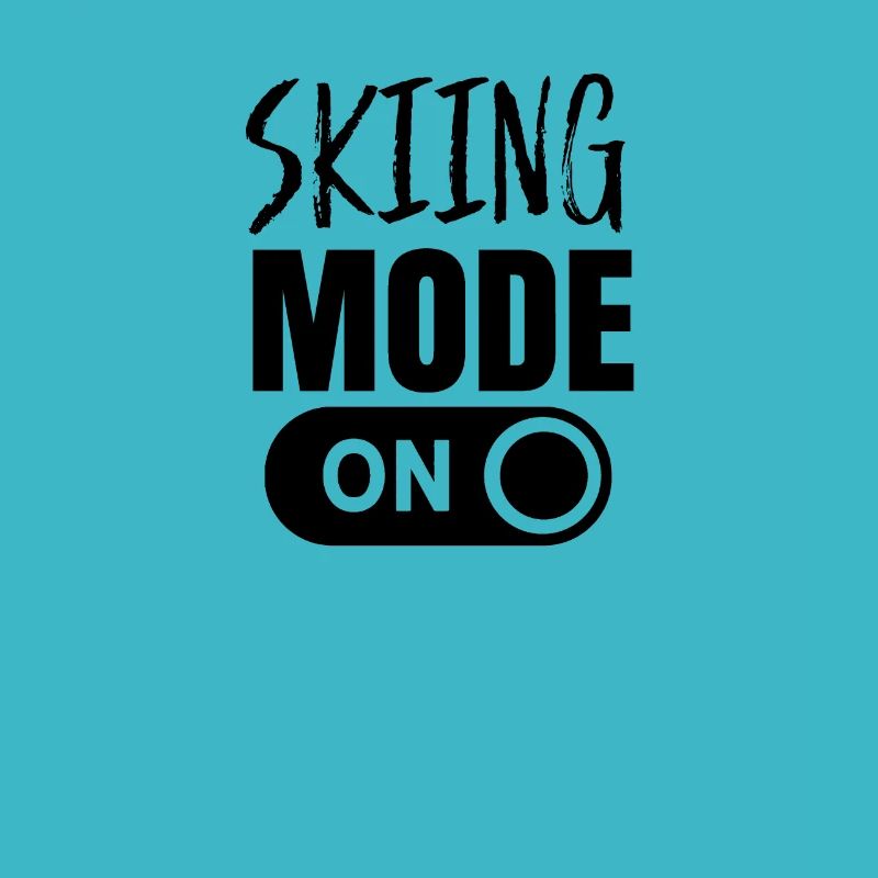 Ski Modus An Skifahrer Skifahren