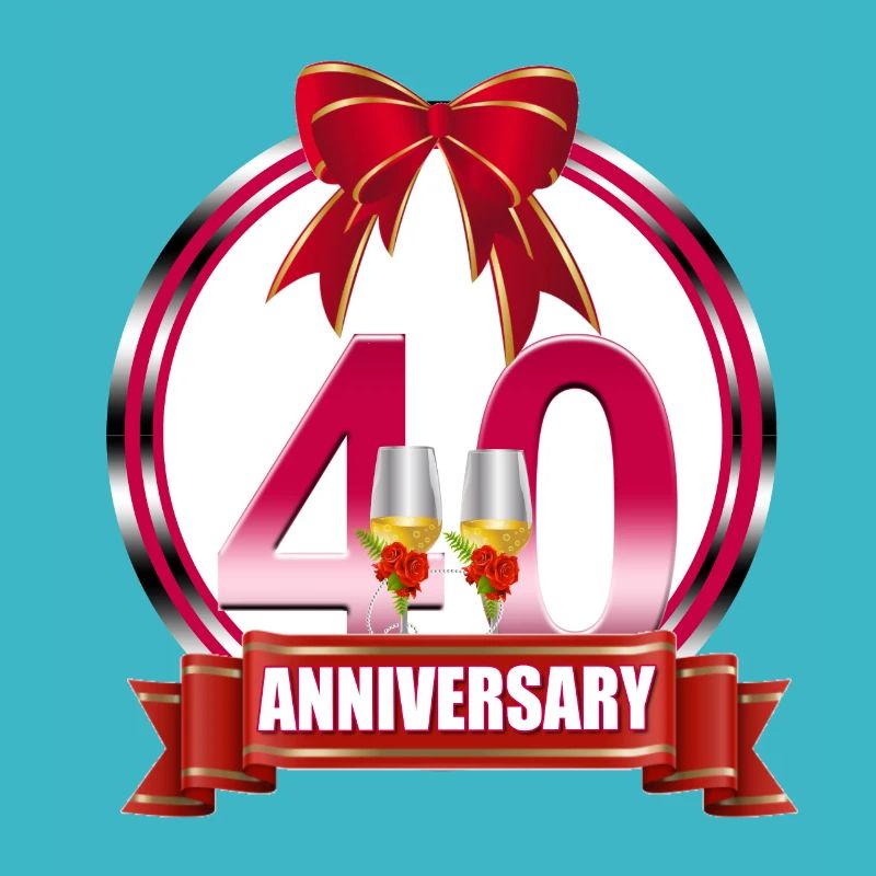 40th wedding Anniversary Ruby wedding anniversary