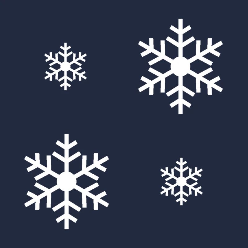 White snowflake / white snowflake