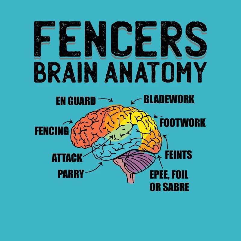 Fencer Brain Fencing Gift Idea