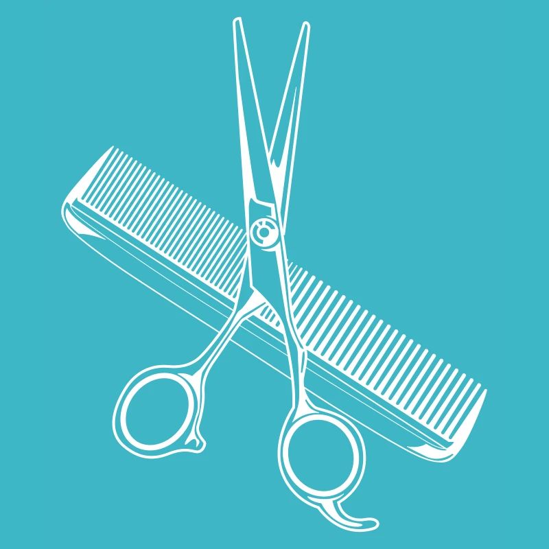 schere kamm friseur symbol