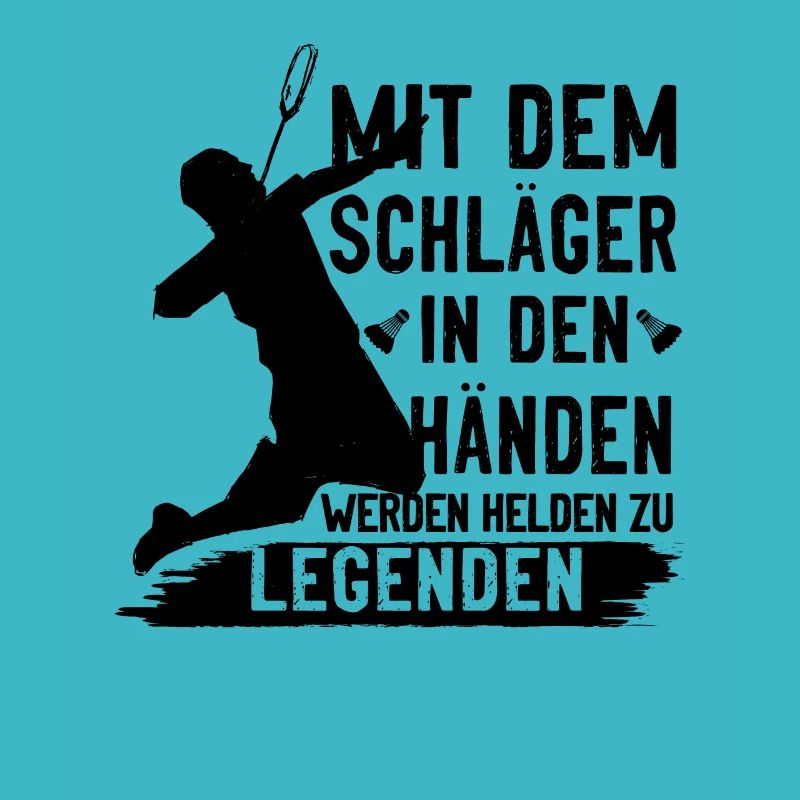 Badminton Platz Spruch, Badminton Geschenk