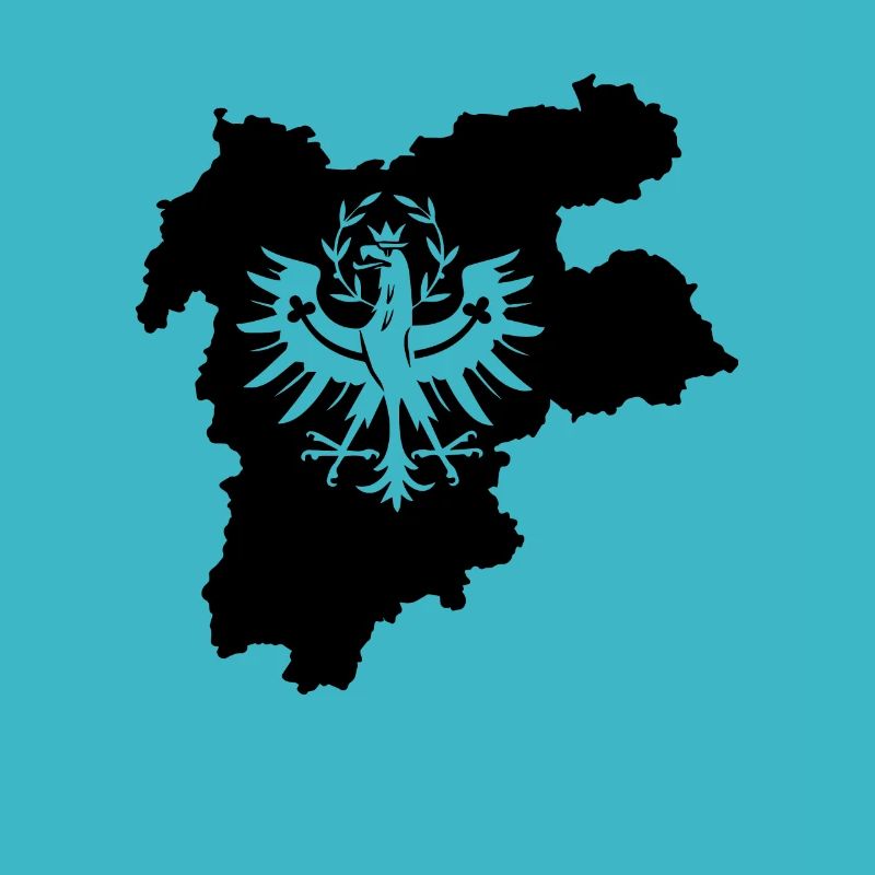 Map Dialect Tyrolean Coat of Arms Eagle Gift