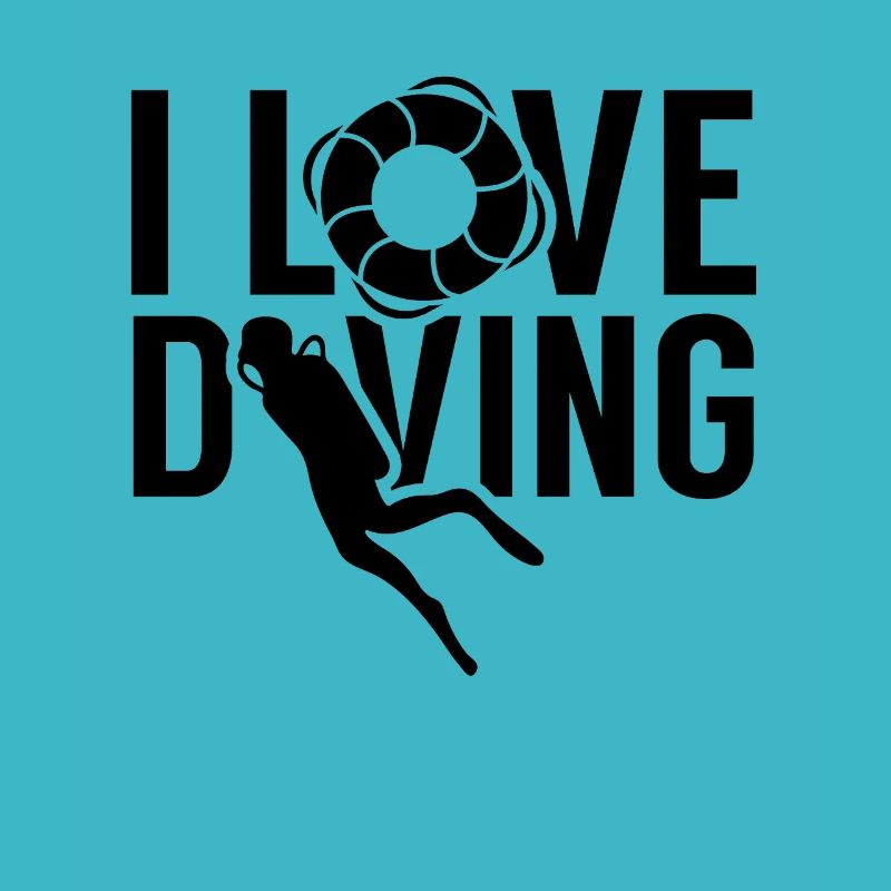 I love Diving Diver Scuba Diving Course