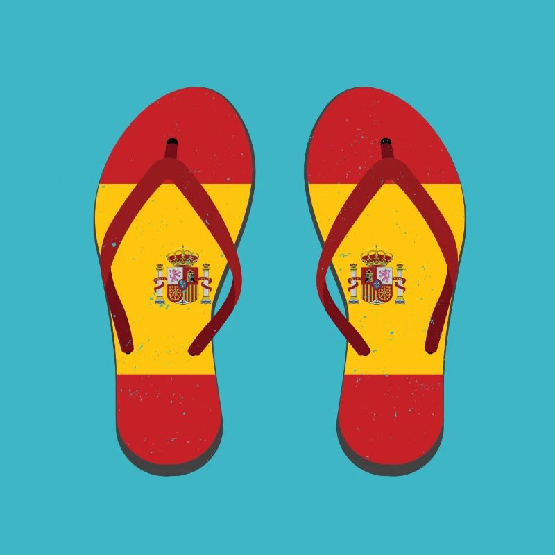 Spanien Flagge Flipflop Spanisch Geschenk Espana
