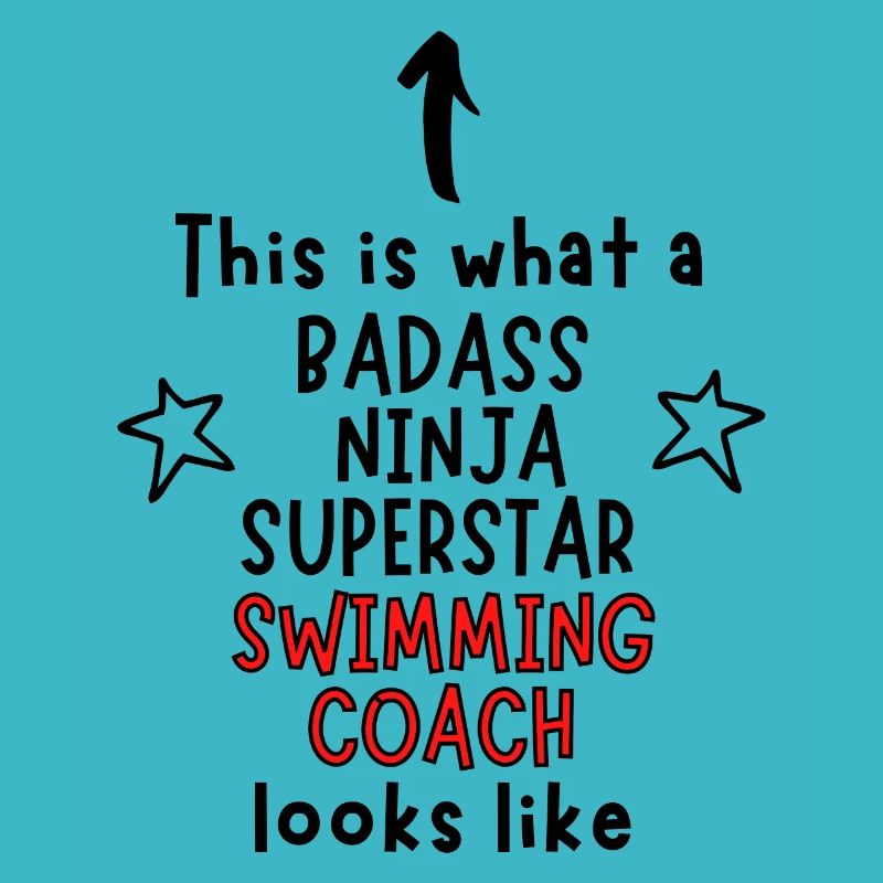 Das ist es, was ein Badass, Ninja, Superstar, Schwimmen