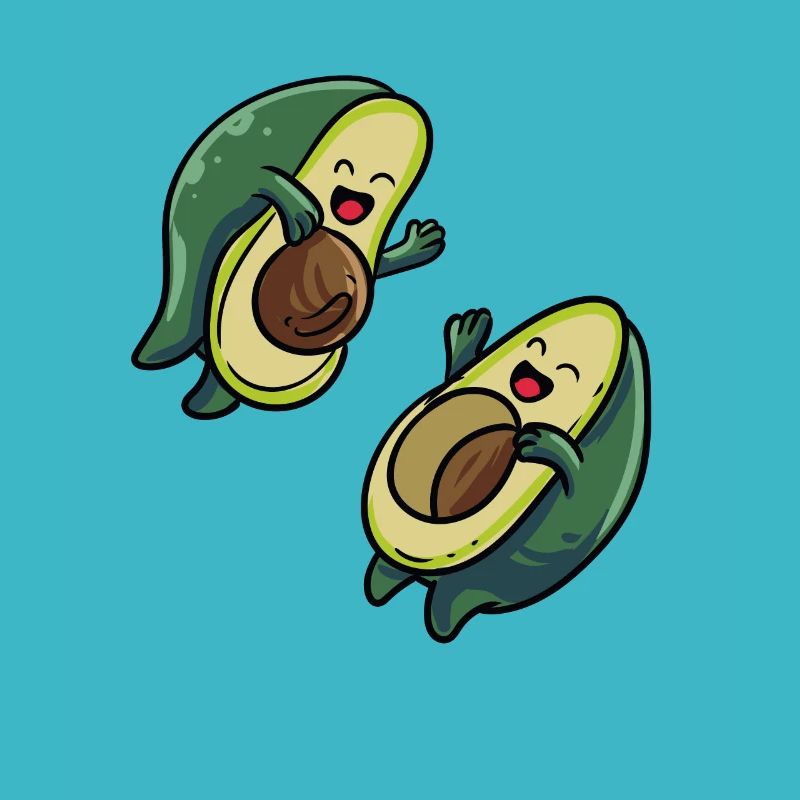 Funny Avocado Jumping