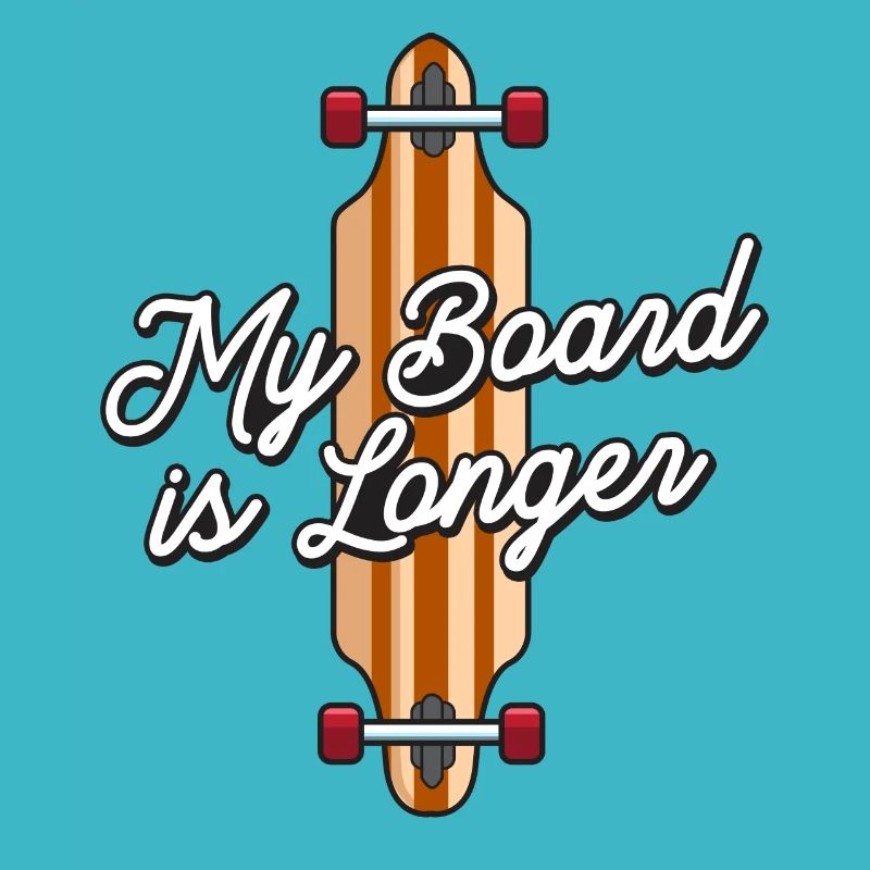 Ma planche est un longboarder