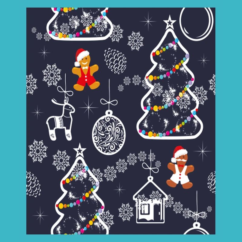 Motif festif sans couture avec arbre de Noël