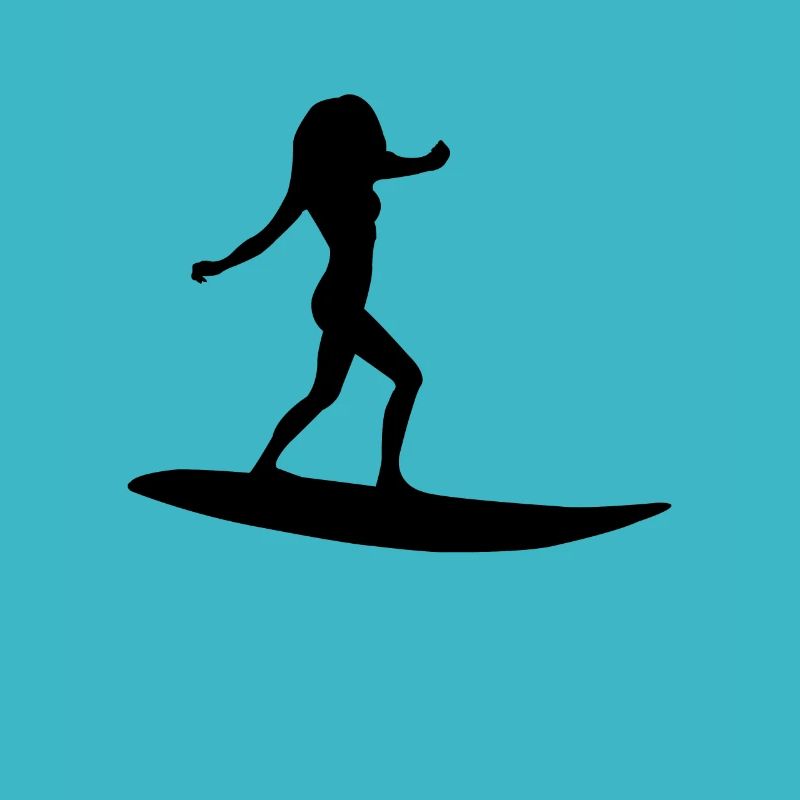 Silhouette de surfeur