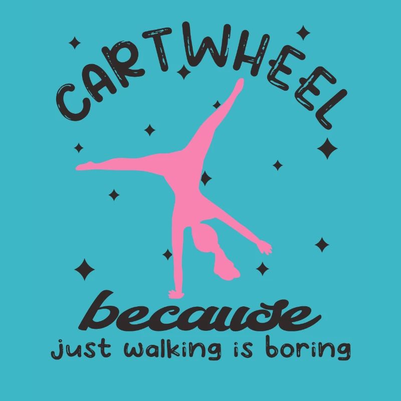 Cool gymnastics acrobatic cart wheel