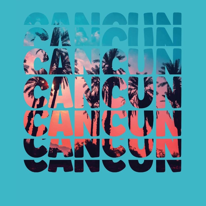 Cancun Beach Vacation Mexico Ocean Palm Tree