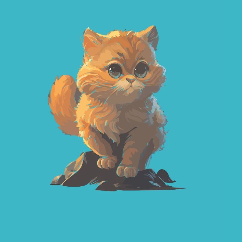 Dessin de chat mignon
