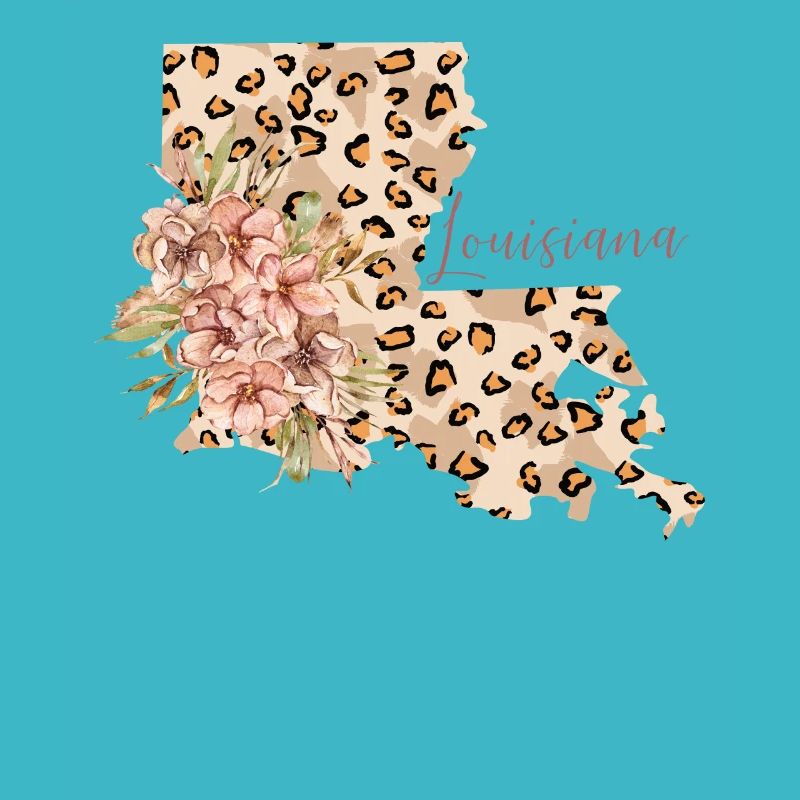 Louisiana leopard pattern map