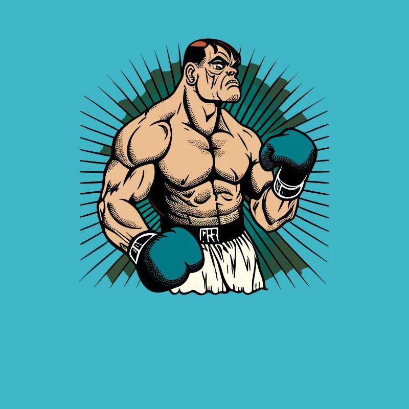 Boxer in comic style
