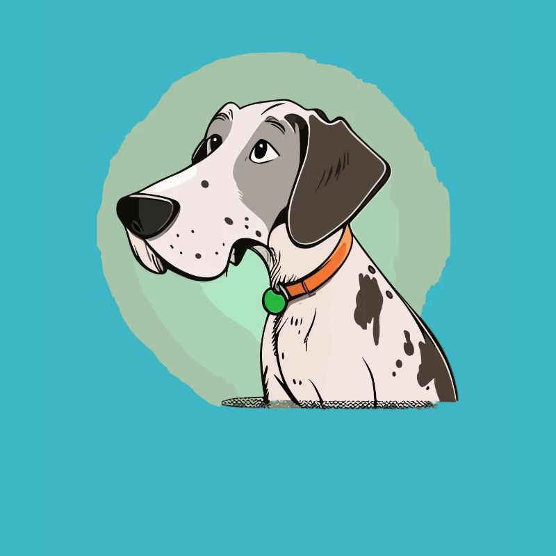 Chien dans le style comique