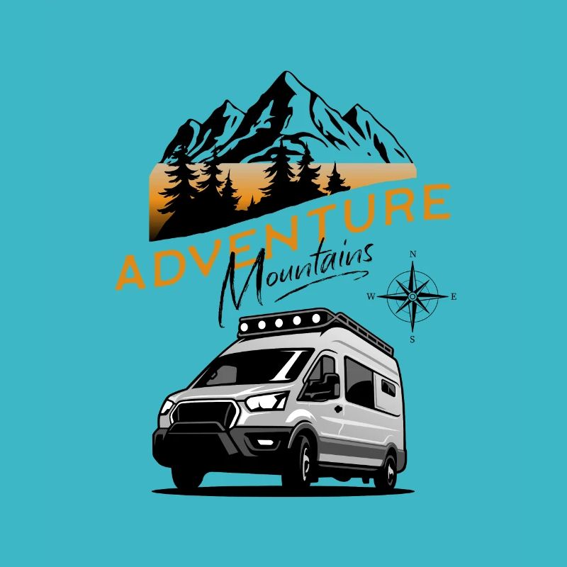 Camper Van Adventure Mountains