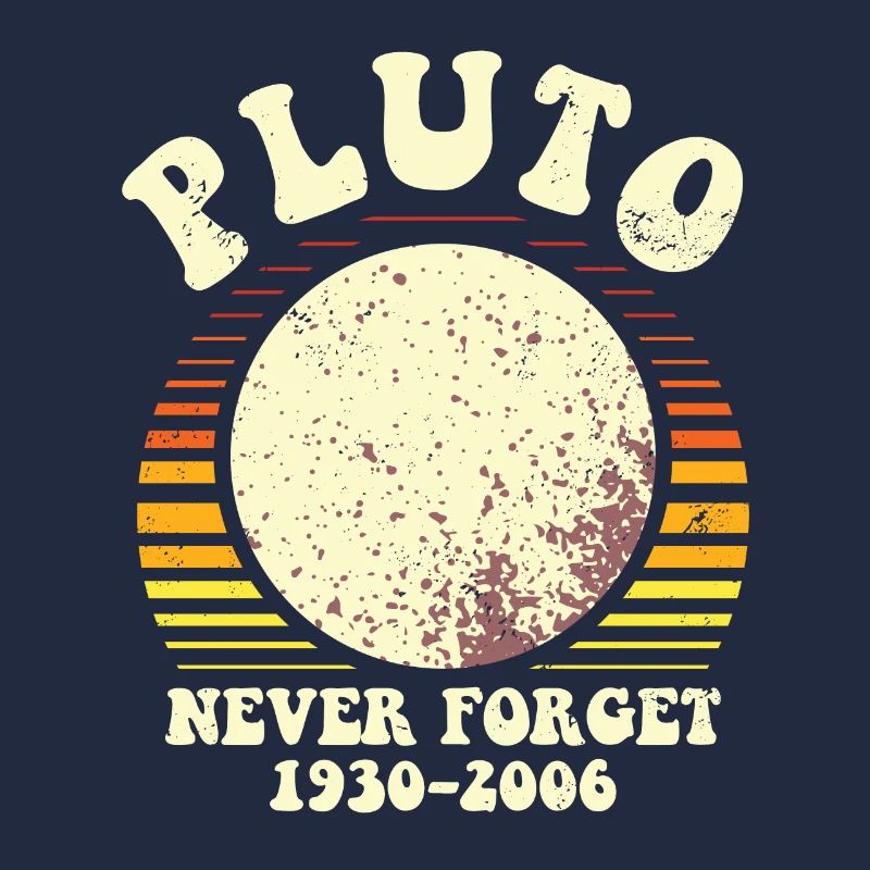 Pluto Never Forget Astronomy Tee