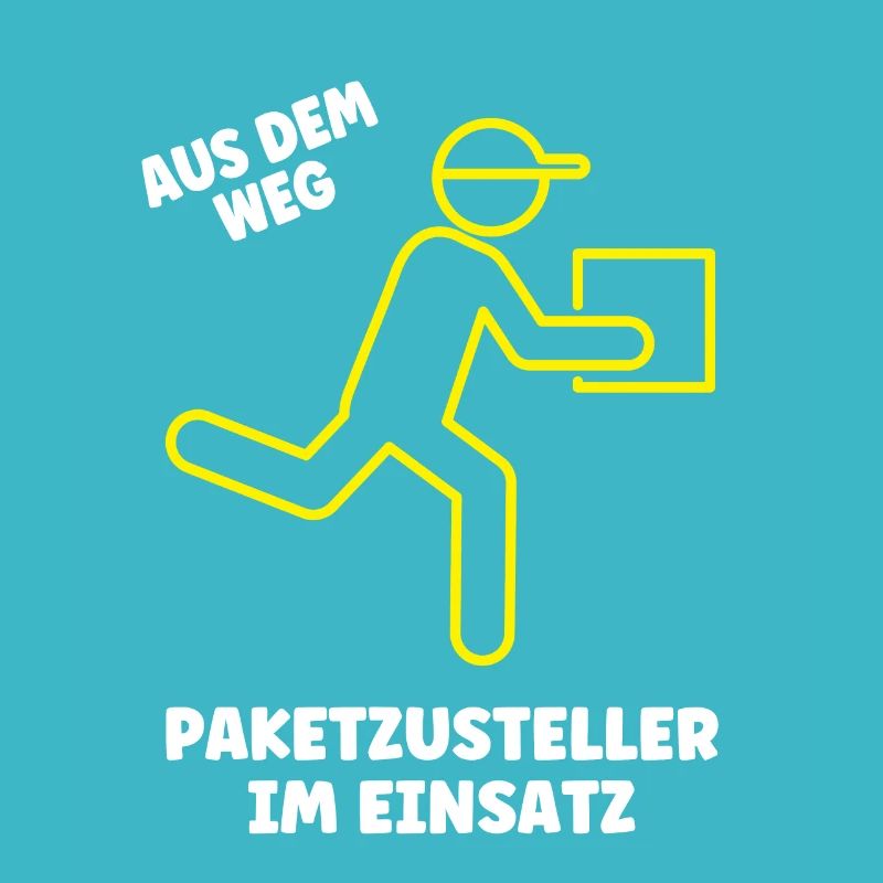 Paketzusteller im Einsatz Postbote Paket Zusteller