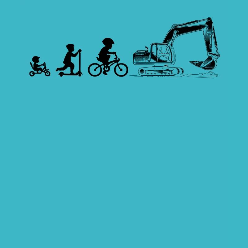 Evolution Liebhaber von Baggern