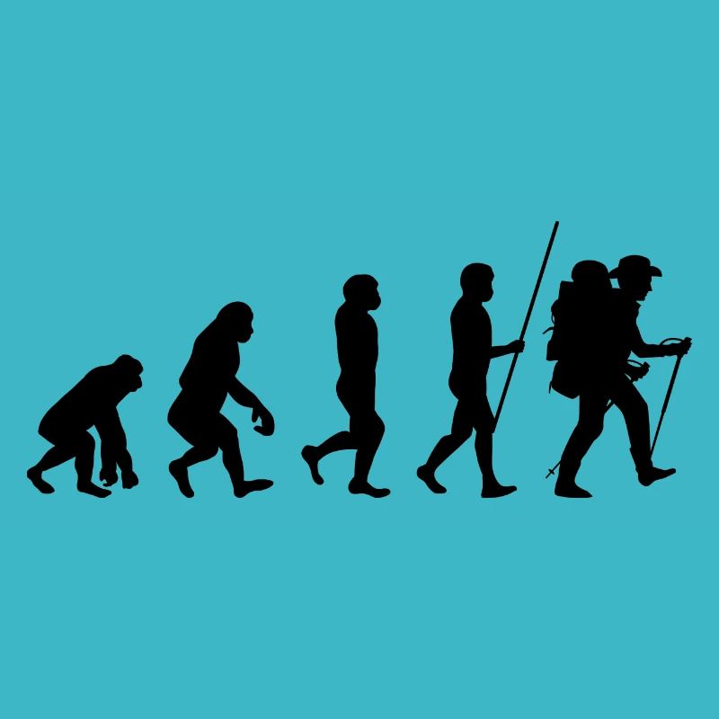 Evolution Wandering Man -