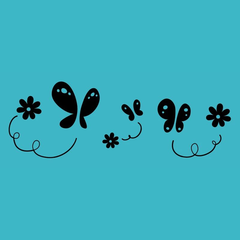 Fleurs et papillons