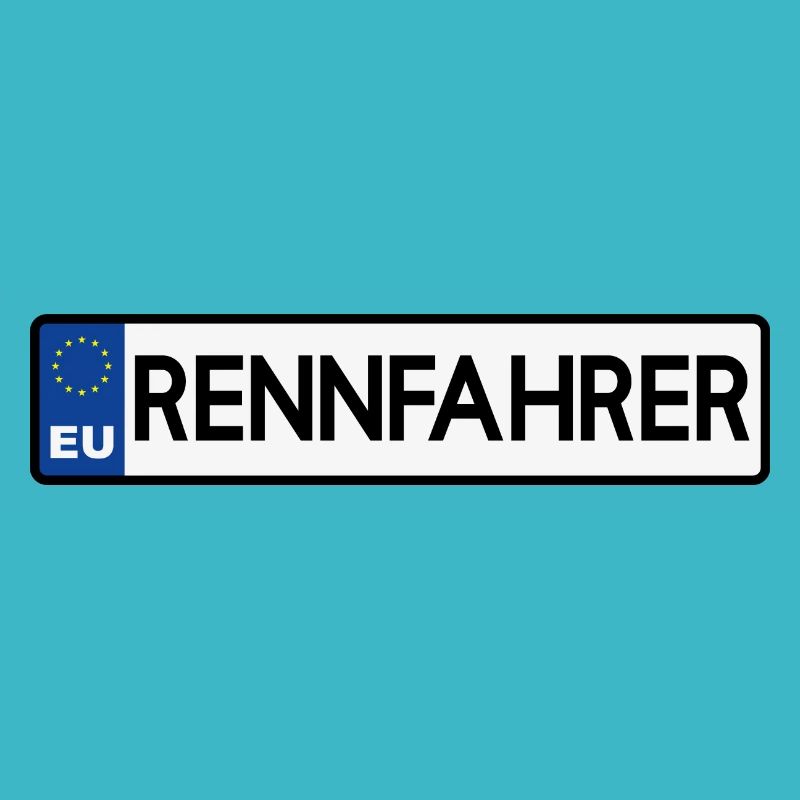 Autokennzeichen EU Rennfahrer Auto lustige Sprüche