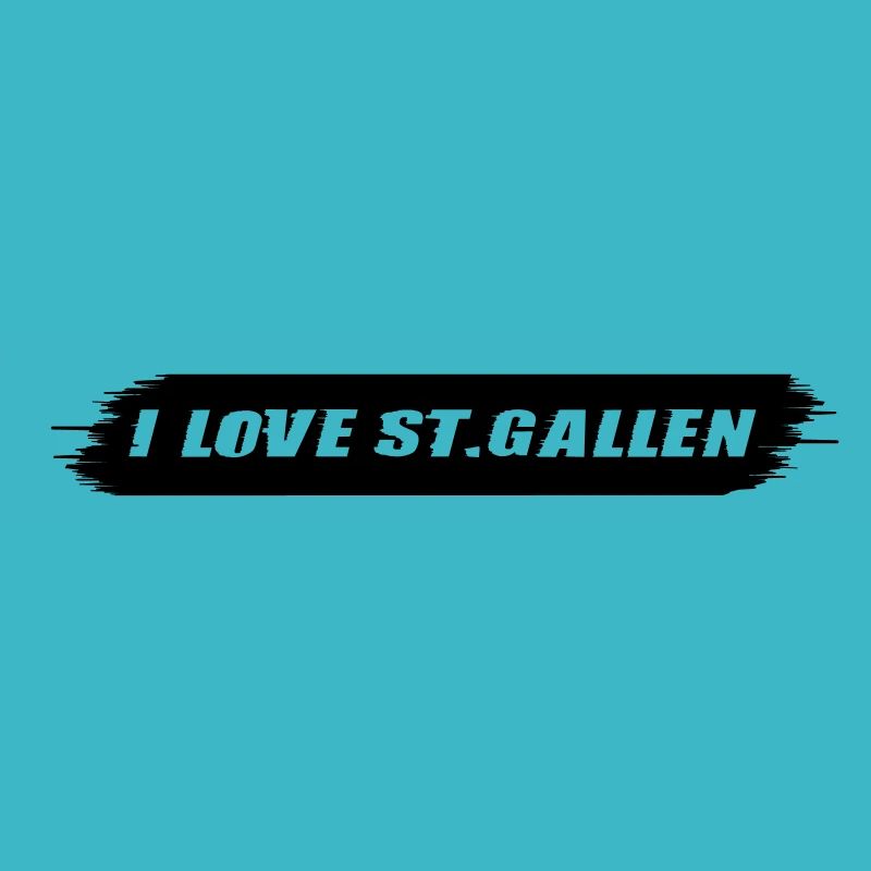 j'adore Saint-Gall | Effet de tempête | Vectorgraphique