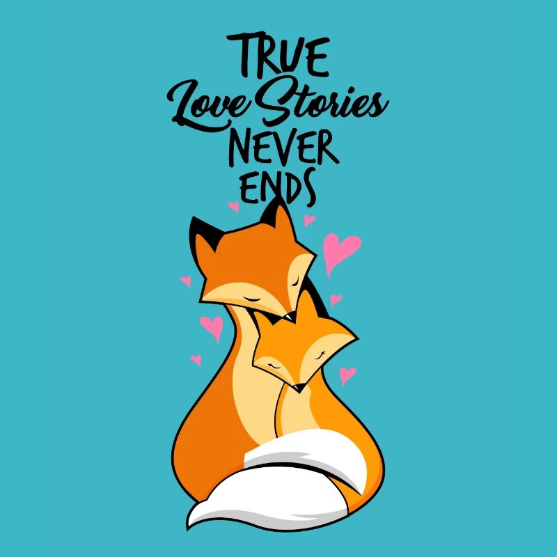 Lovers - foxes in love