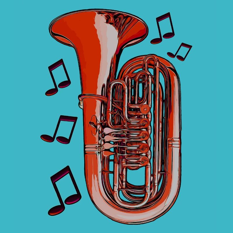 Tuba Noten orange