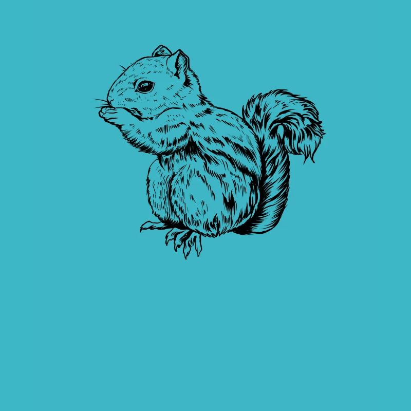 Dessin d’un écureuil rayé