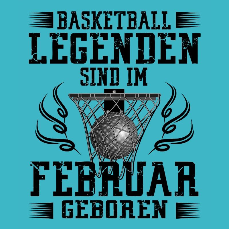 Februar Geburtstag Geschenk Basketball Basketballe