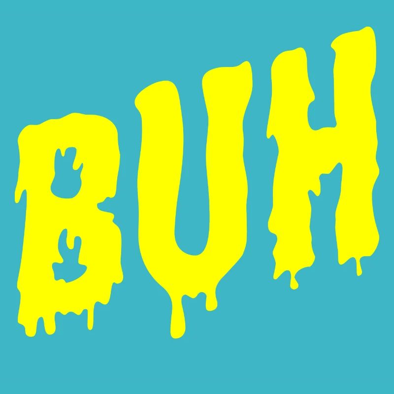 A spooky buh in yellow for halloween
