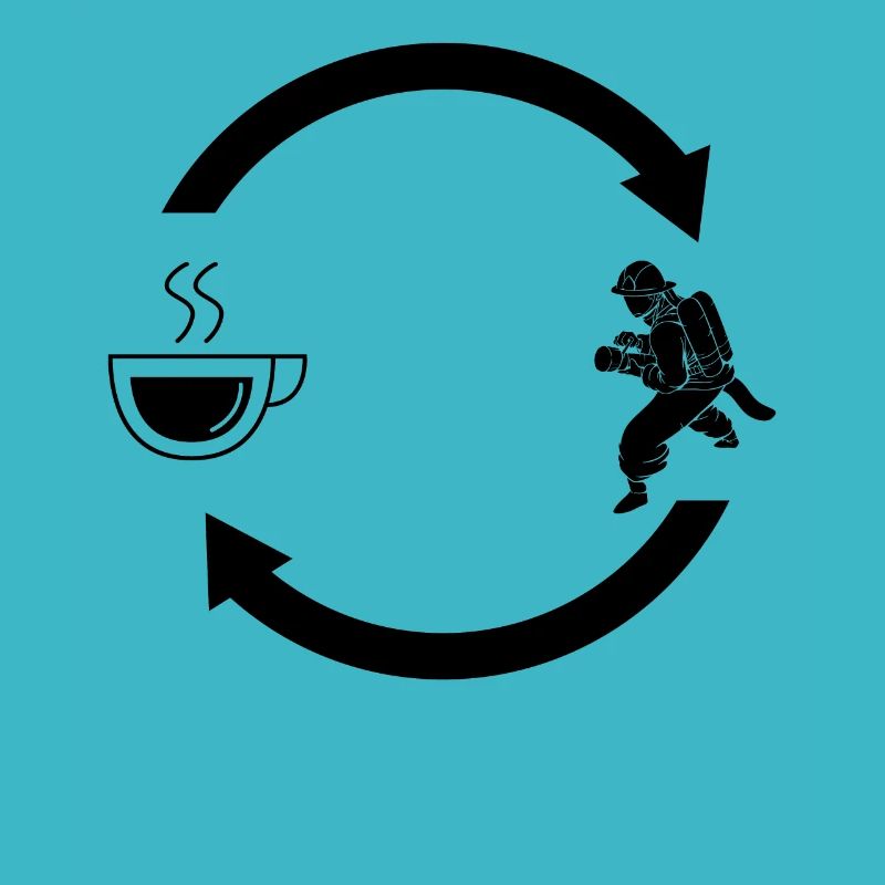 Coffee load arrows and fire brigade -