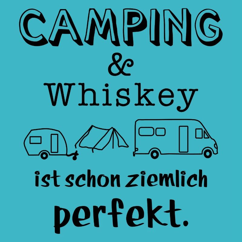 camping und whiskey
