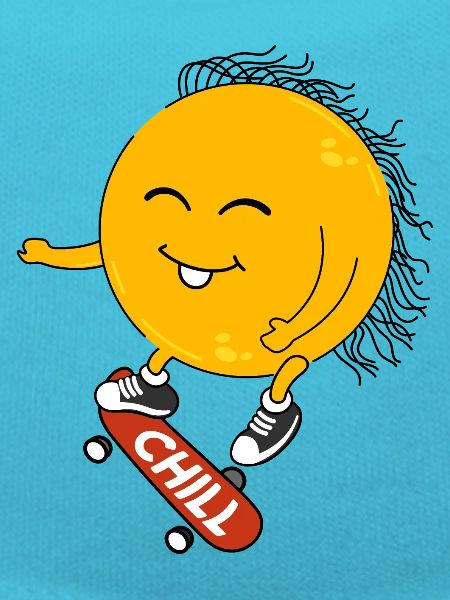 Sun on a skateboard