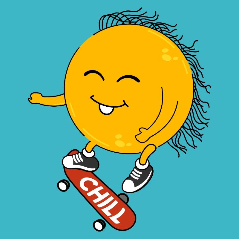 Sun on a skateboard