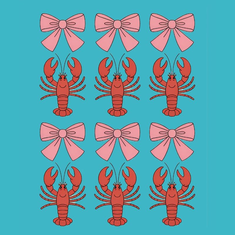 Coquette Lobster Bows Pattern