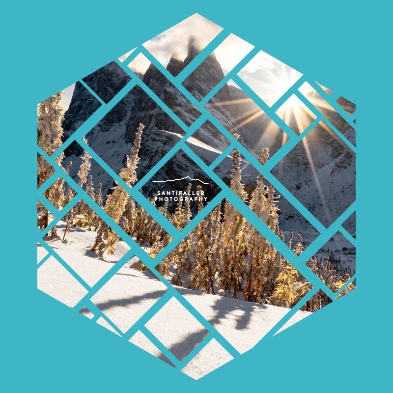 Dolomiten Seceda Winterlandschaft