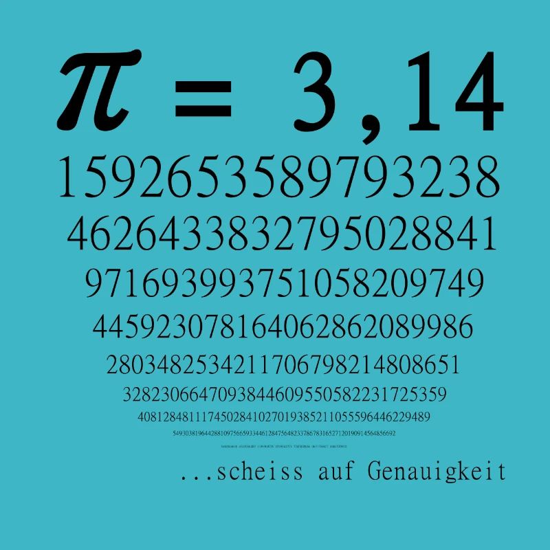 Lustiger Mathematiker Spruch : Pi