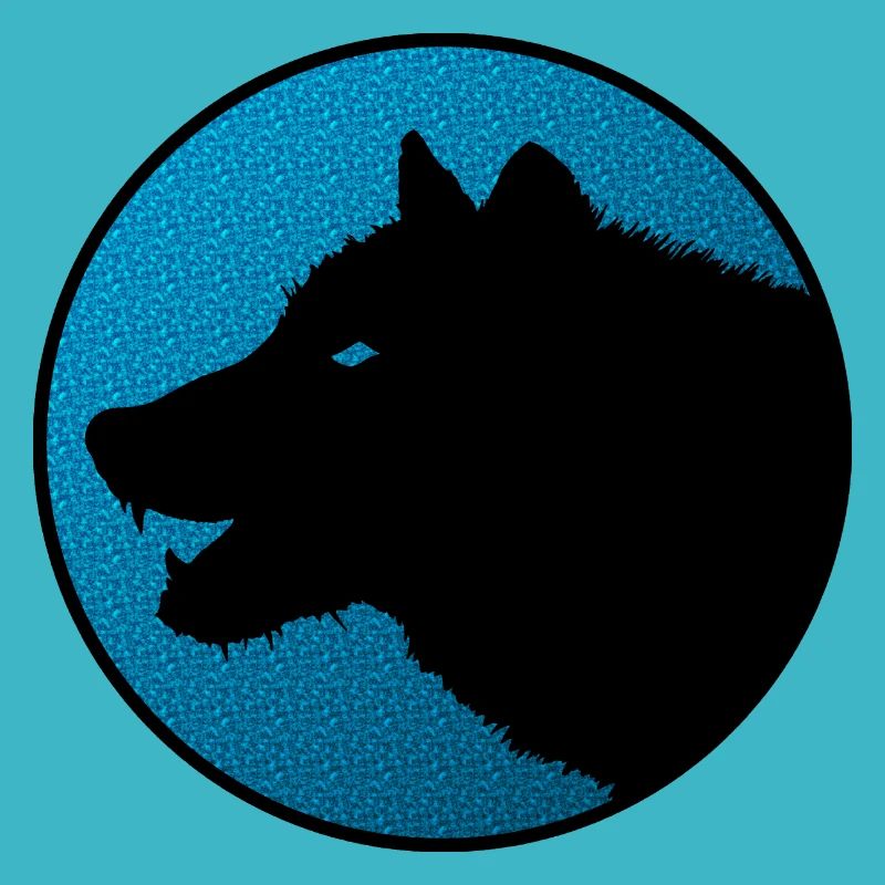 Lone wolf logo on color